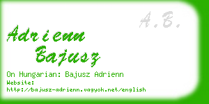 adrienn bajusz business card